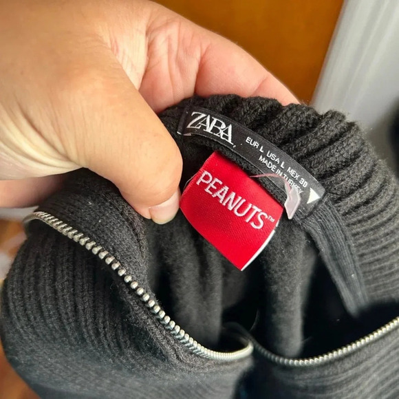 ZARA X PEANUTS LIMITED EDITION WOMENS TUNIC SWEATSHIRT - Picture 5 of 6